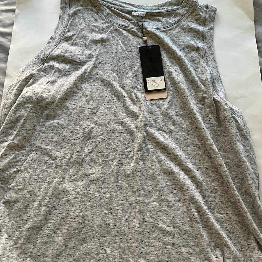 Calia gray loose fit tank top